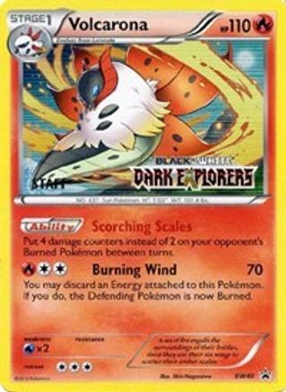 Volcarona (BW40) (Staff Prerelease Promo) [Black & White: Black Star Promos] - Trinity Hobby