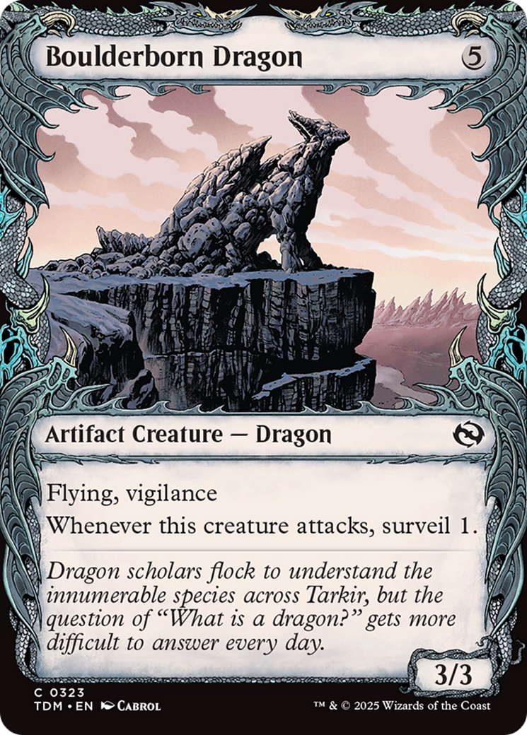 Boulderborn Dragon  (TDM-323) - [Tarkir: Dragonstorm]: (Showcase) - Trinity Hobby