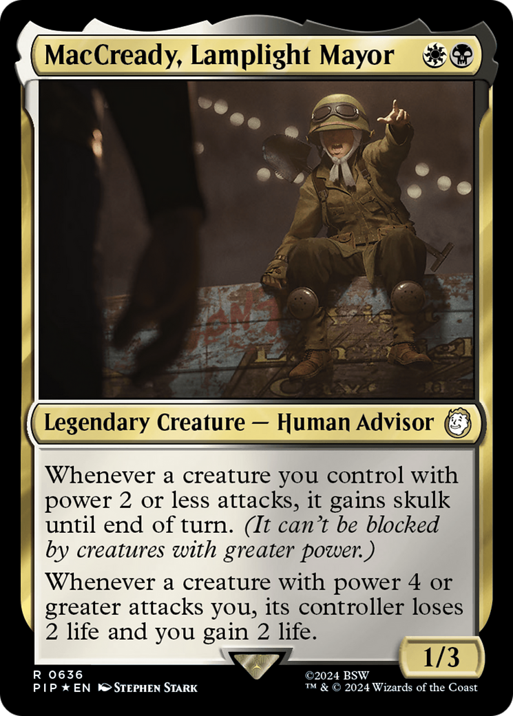 MacCready, Lamplight Mayor (Surge Foil) [Fallout] - Trinity Hobby