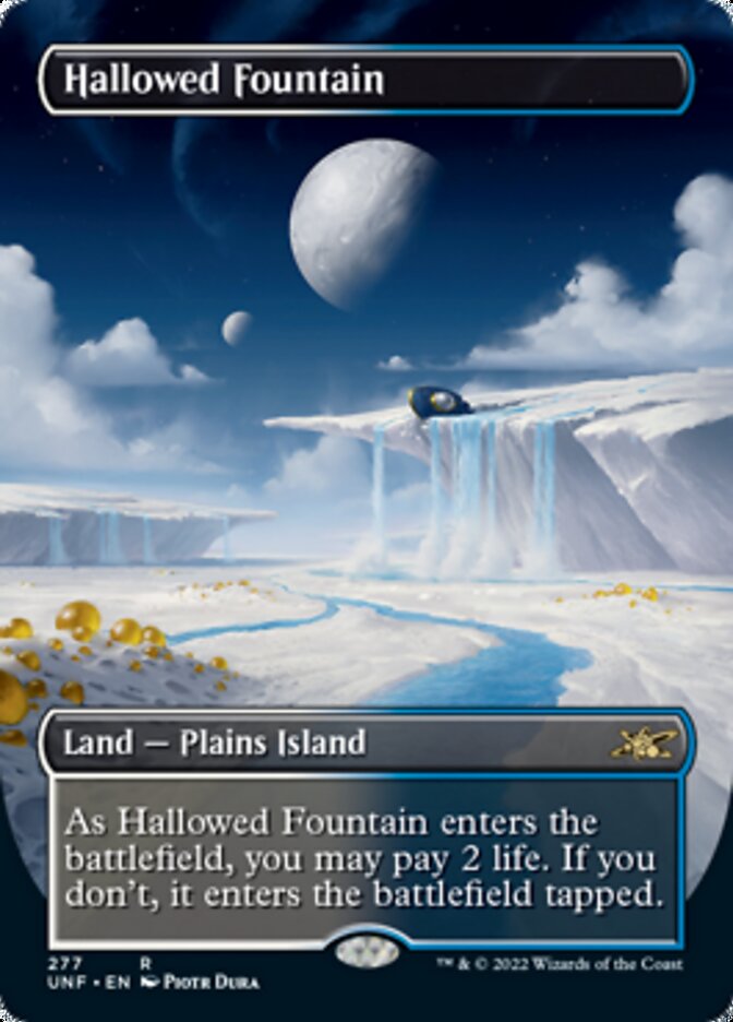 Hallowed Fountain (Borderless) [Unfinity] - Trinity Hobby