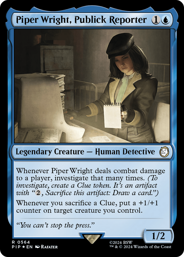 Piper Wright, Publick Reporter (Surge Foil) [Fallout] - Trinity Hobby