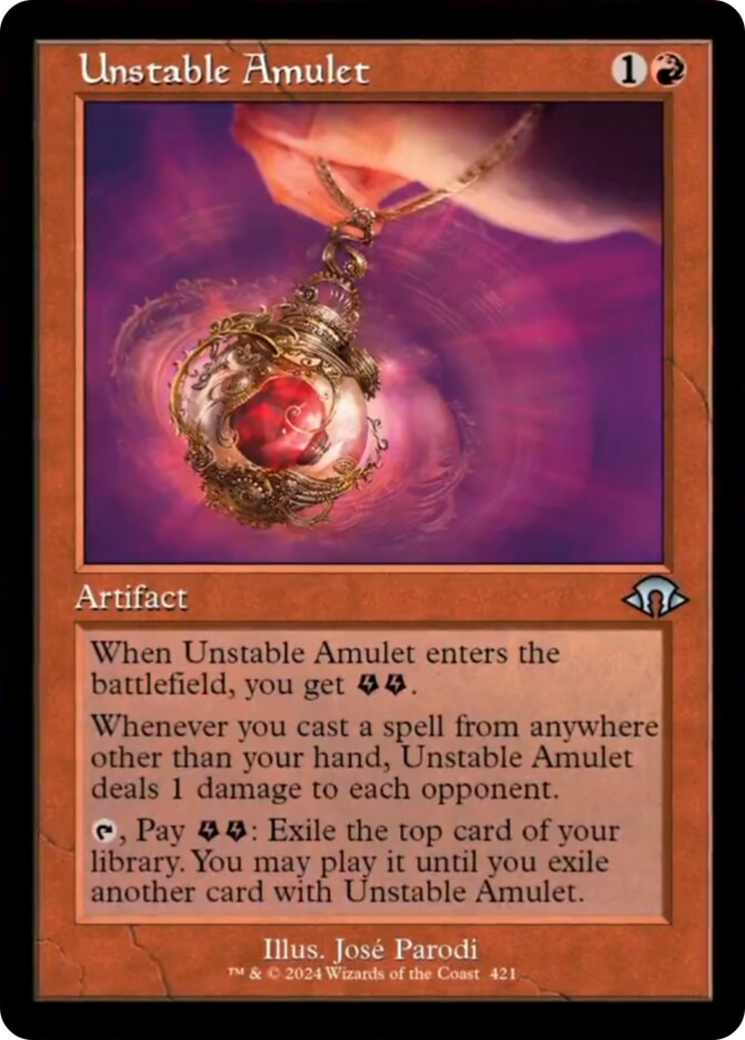 Unstable Amulet (Retro) [Modern Horizons 3] - Trinity Hobby