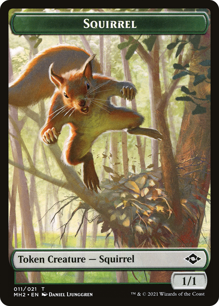 Squirrel  [Foil]  (MH2-011) - [Modern Horizons 2 Tokens] - Trinity Hobby