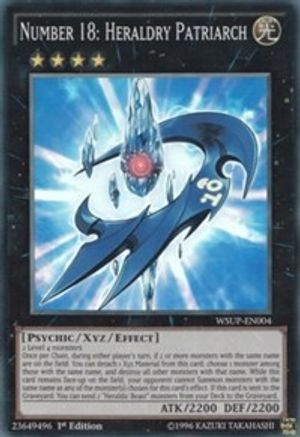 Number 18: Heraldry Patriarch [WSUP-EN004] Super Rare - Trinity Hobby