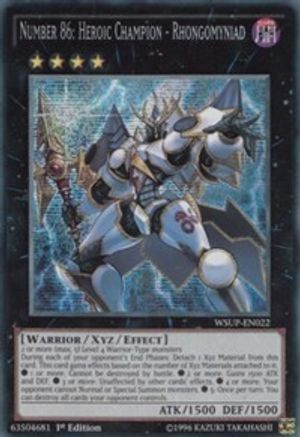 Number 86: Heroic Champion - Rhongomyniad [WSUP-EN022] Secret Rare - Trinity Hobby