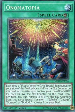 Onomatopia [WSUP-EN024] Secret Rare - Trinity Hobby
