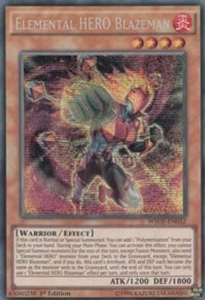 Elemental HERO Blazeman [WSUP-EN032] Secret Rare - Trinity Hobby