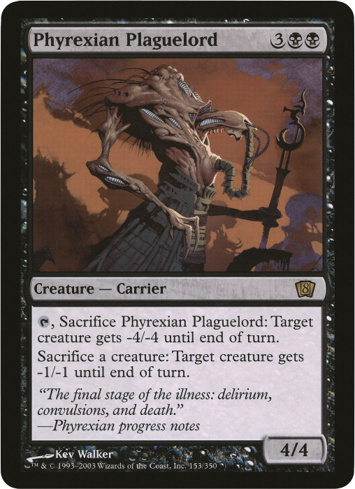 Phyrexian Plaguelord (Oversized) [Eighth Edition Box Topper] - Trinity Hobby
