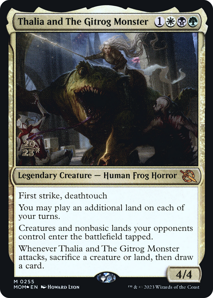 Thalia and The Gitrog Monster [March of the Machine Prerelease Promos] - Trinity Hobby