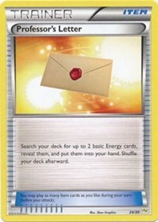 Professor's Letter (24/30) [XY: Trainer Kit - Noivern] - Trinity Hobby