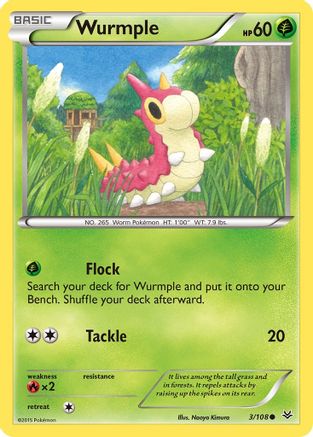 Wurmple (3/108) [XY: Roaring Skies] - Trinity Hobby