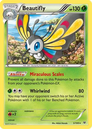 Beautifly (5/108) [XY: Roaring Skies] - Trinity Hobby