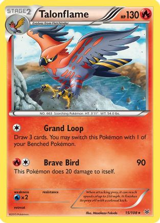 Talonflame (15/108) [XY: Roaring Skies] - Trinity Hobby