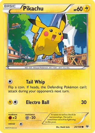 Pikachu (20/108) [XY: Roaring Skies] - Trinity Hobby