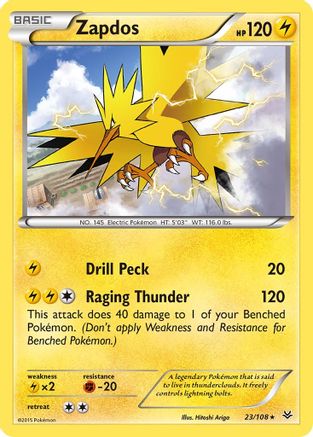 Zapdos (23/108) [XY: Roaring Skies] - Trinity Hobby