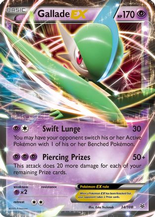 Gallade EX (34/108) [XY: Roaring Skies] - Trinity Hobby