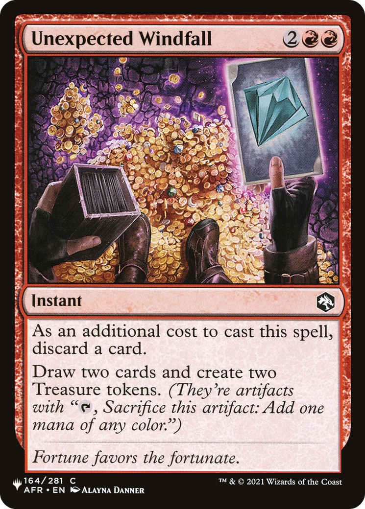 Unexpected Windfall [The List] - Trinity Hobby