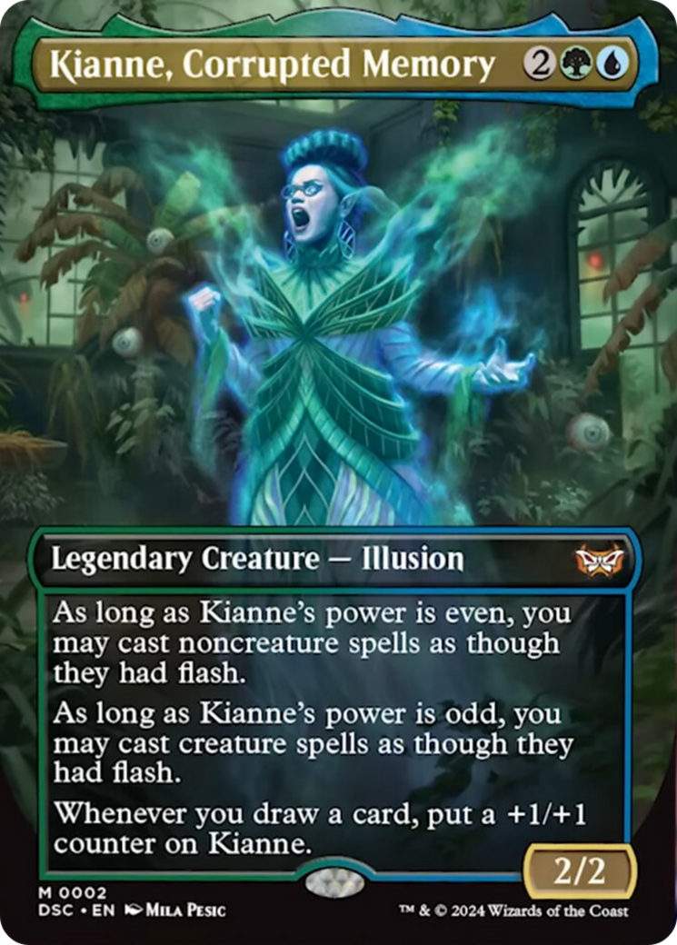 Kianne, Corrupted Memory (Borderless) [Duskmourn: House of Horror Commander] - Trinity Hobby