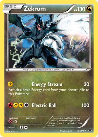 Zekrom (64/108) [XY: Roaring Skies] - Trinity Hobby