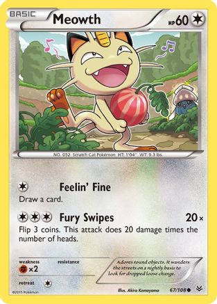 Meowth (67/108) [XY: Roaring Skies] - Trinity Hobby