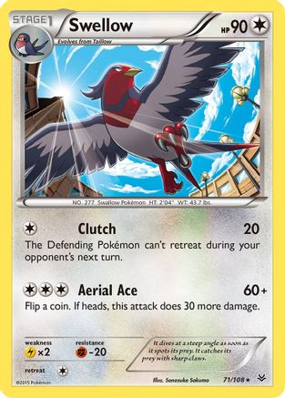 Swellow (71/108) [XY: Roaring Skies] - Trinity Hobby