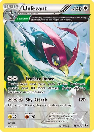 Unfezant (81/108) [XY: Roaring Skies] - Trinity Hobby
