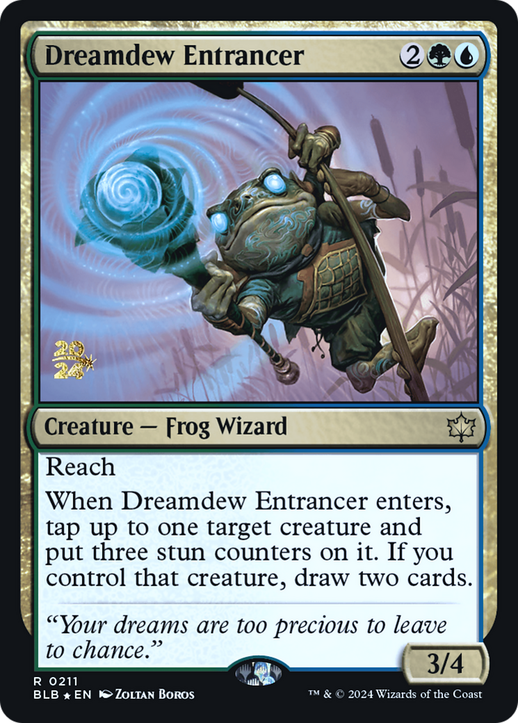 Dreamdew Entrancer [Bloomburrow Prerelease Promos] - Trinity Hobby