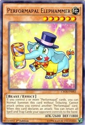 Performapal Elephammer [CROS-EN002] Rare - Trinity Hobby