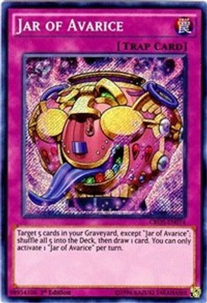 Jar of Avarice [CROS-EN074] Secret Rare - Trinity Hobby