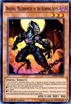 Draghig, Malebranche of the Burning Abyss [CROS-EN082] Super Rare - Trinity Hobby