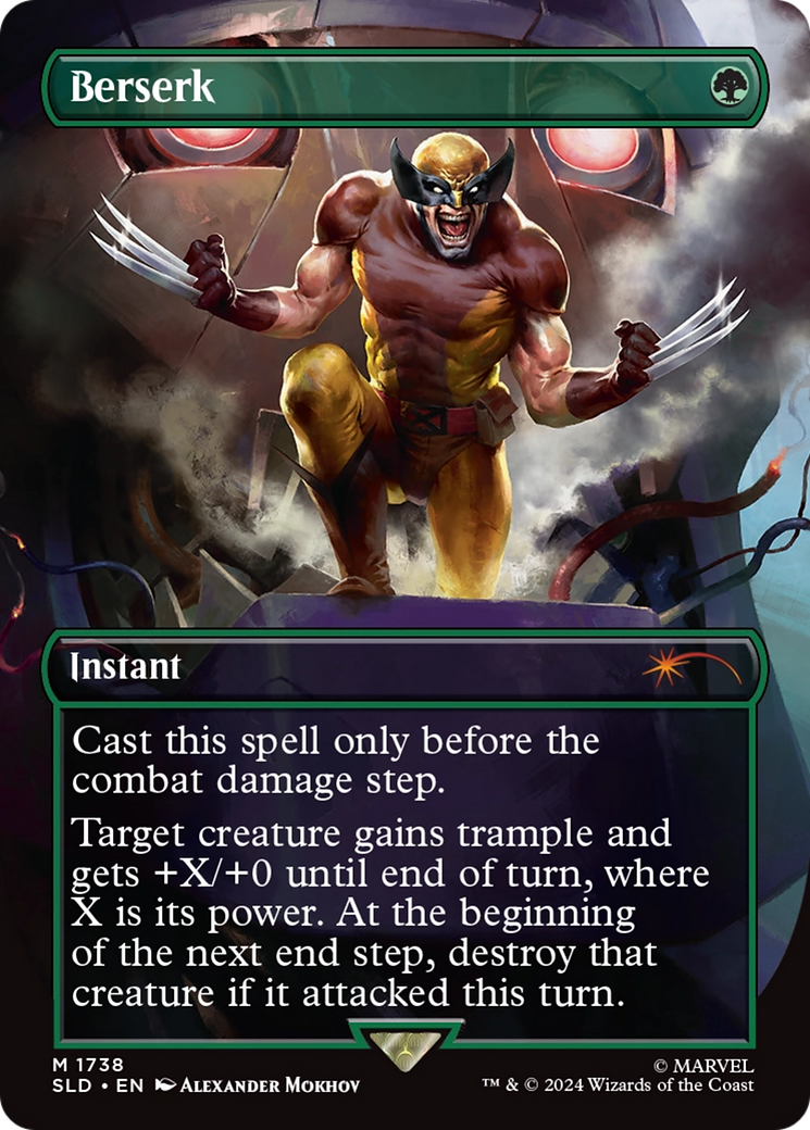 Berserk  [Foil]  (SLD-1738) - [Secret Lair Drop] (Borderless) - Trinity Hobby