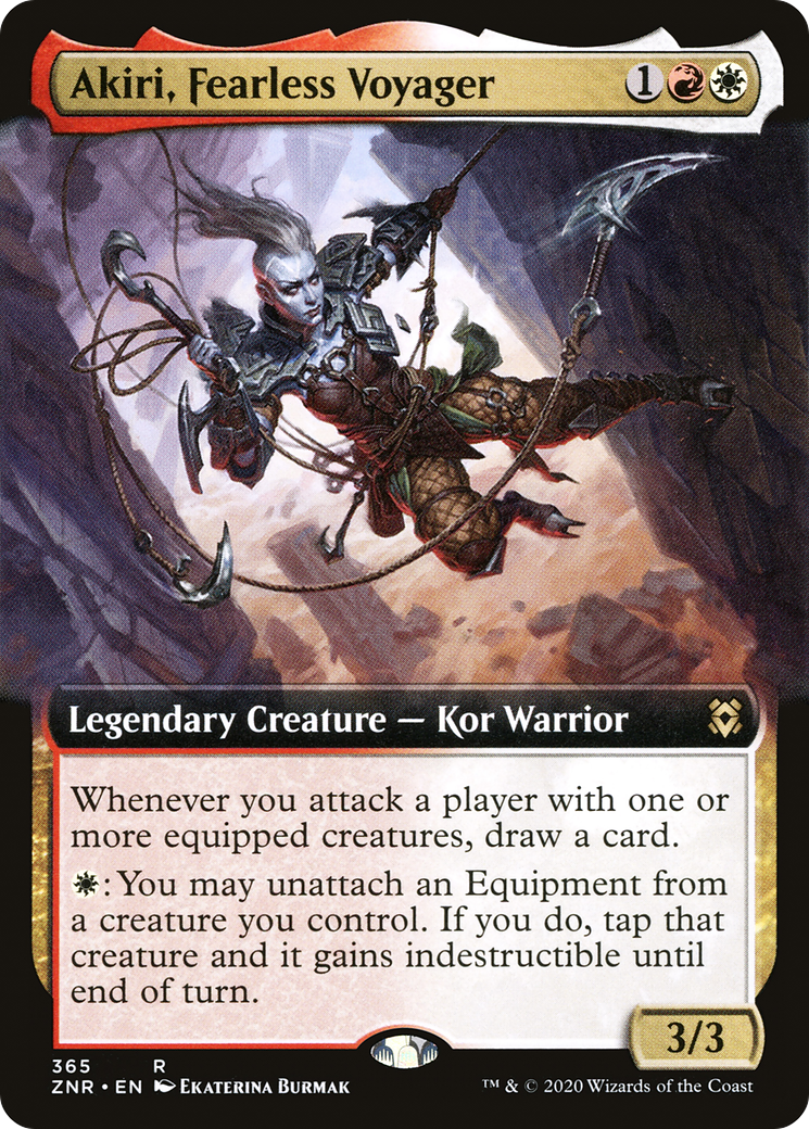 Akiri, Fearless Voyager (Extended Art) [Zendikar Rising] - Trinity Hobby