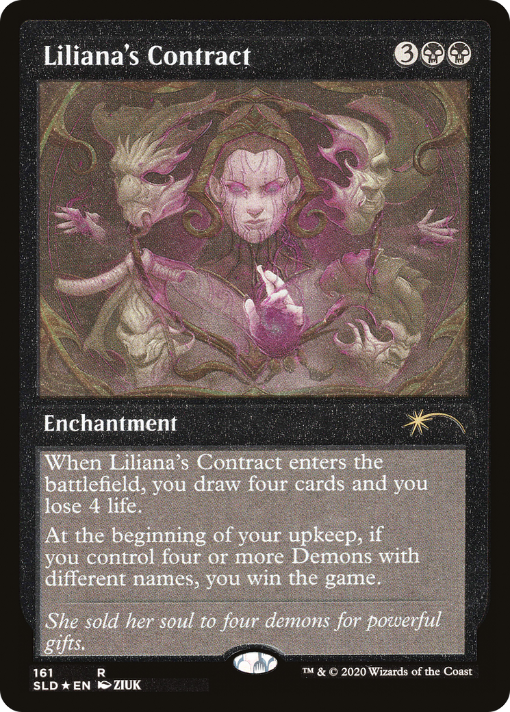 Liliana's Contract (Foil Etched) [Secret Lair Drop Series] - Trinity Hobby