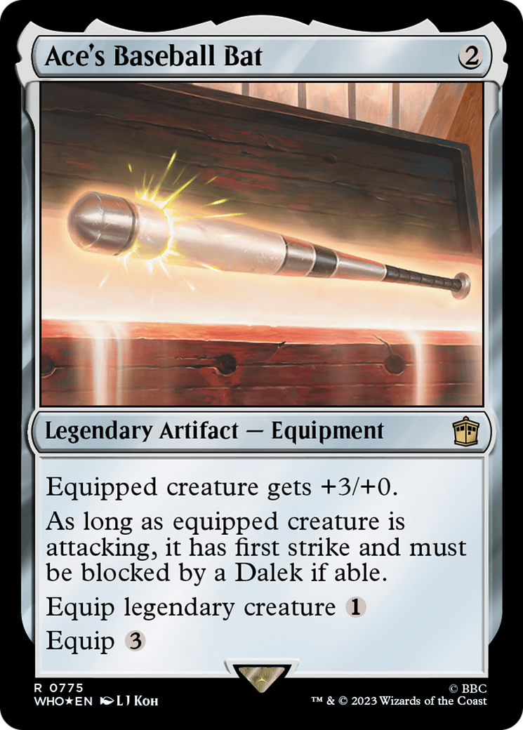 Ace's Baseball Bat (Surge Foil) [Doctor Who] - Trinity Hobby