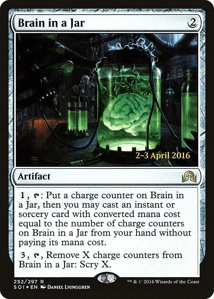 Brain in a Jar [Shadows over Innistrad Prerelease Promos] - Trinity Hobby