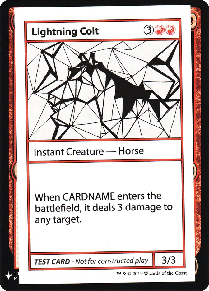 Lightning Colt [Mystery Booster Playtest Cards] - Trinity Hobby