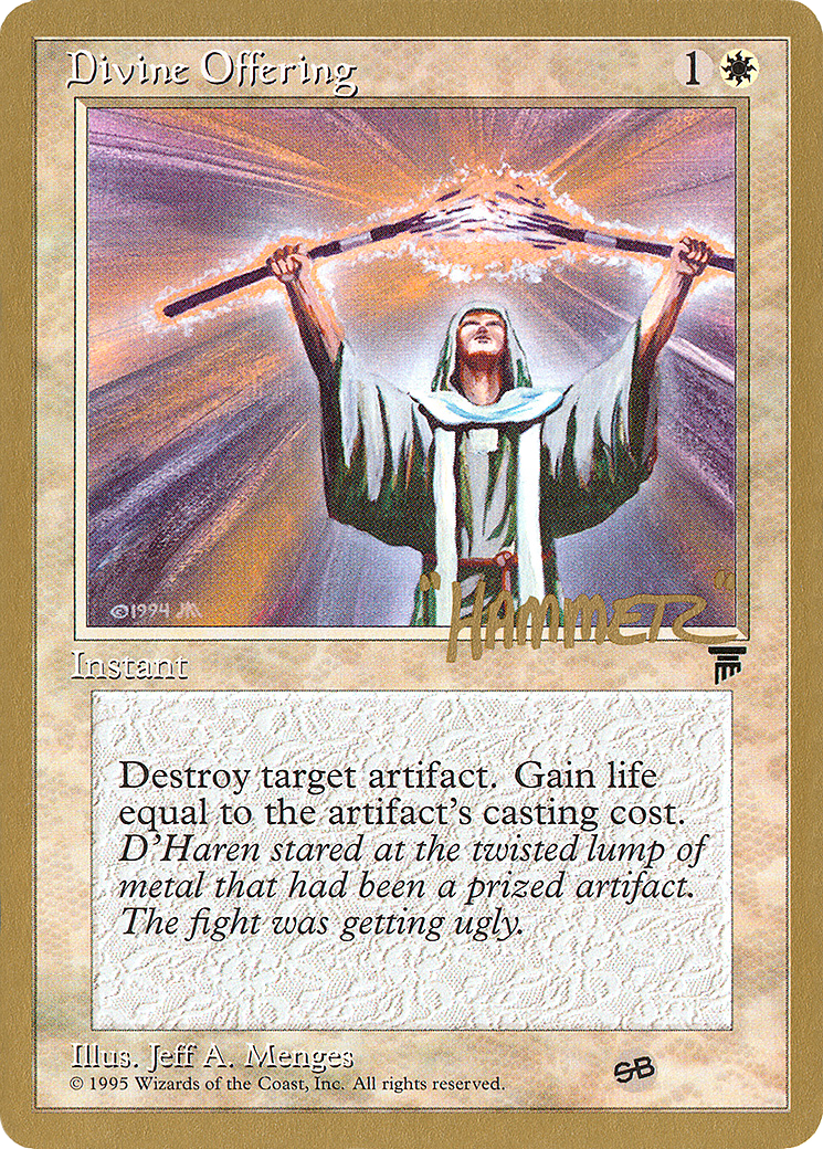 Offrande divine (Shawn "Hammer" Regnier) (SB) [Ensemble collector Pro Tour] 