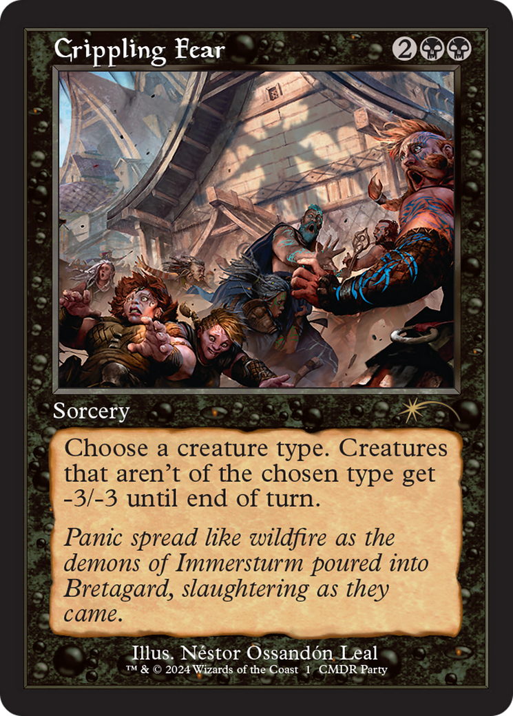 Crippling Fear (Retro Frame) [Wizards Play Network 2024] - Trinity Hobby