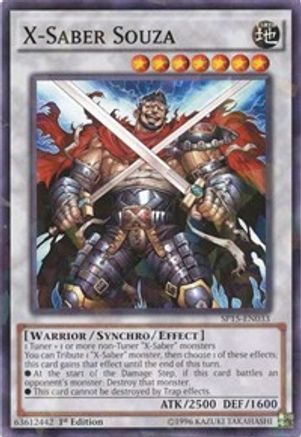 X-Saber Souza [SP15-EN033] Shatterfoil Rare - Trinity Hobby