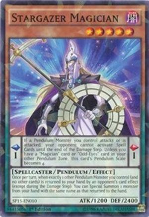 Stargazer Magician [SP15-EN010] Shatterfoil Rare - Trinity Hobby