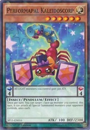 Performapal Kaleidoscorp [SP15-EN016] Shatterfoil Rare - Trinity Hobby