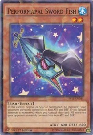 Performapal Sword Fish [SP15-EN014] Shatterfoil Rare - Trinity Hobby