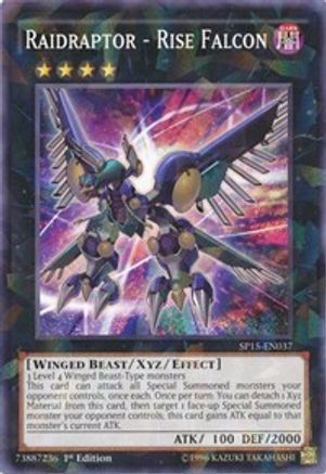 Raidraptor - Rise Falcon [SP15-EN037] Shatterfoil Rare - Trinity Hobby