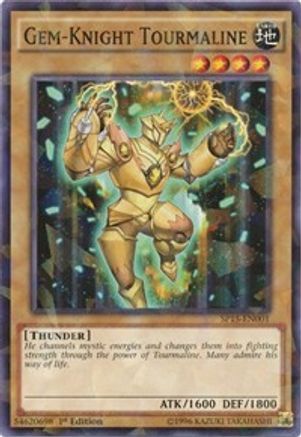 Gem-Knight Tourmaline [SP15-EN001] Shatterfoil Rare - Trinity Hobby