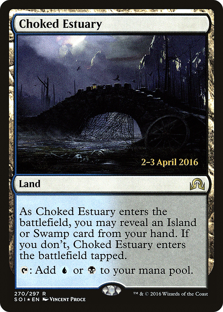 Choked Estuary [Shadows over Innistrad Prerelease Promos] - Trinity Hobby