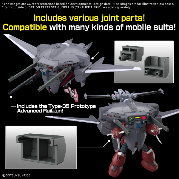 OPTION PARTS SET GUNPLA 15 (CAVALIER AIFRID) - Trinity Hobby