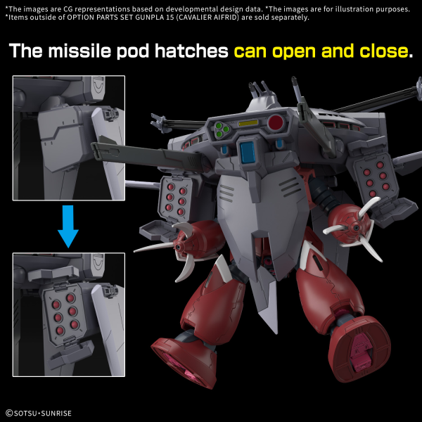 OPTION PARTS SET GUNPLA 15 (CAVALIER AIFRID) - Trinity Hobby
