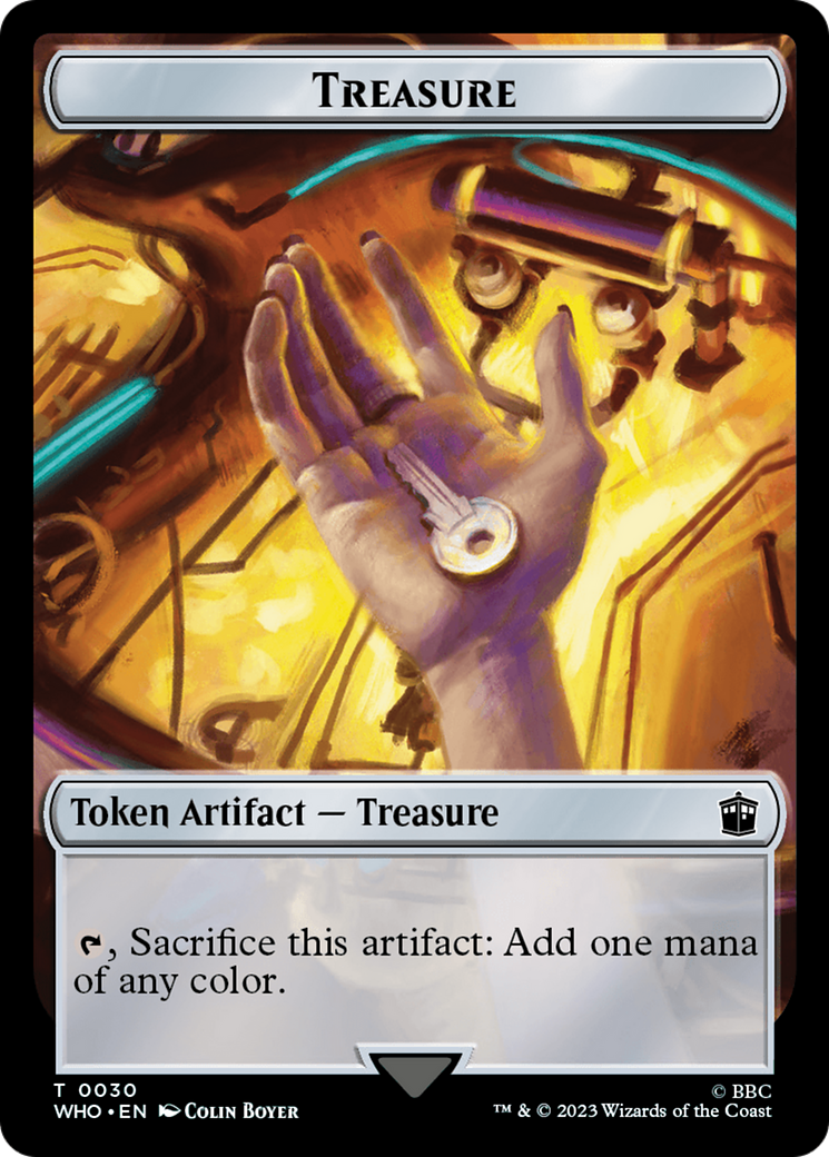 Soldier // Treasure (0030) Double-Sided Token [Doctor Who Tokens] - Trinity Hobby