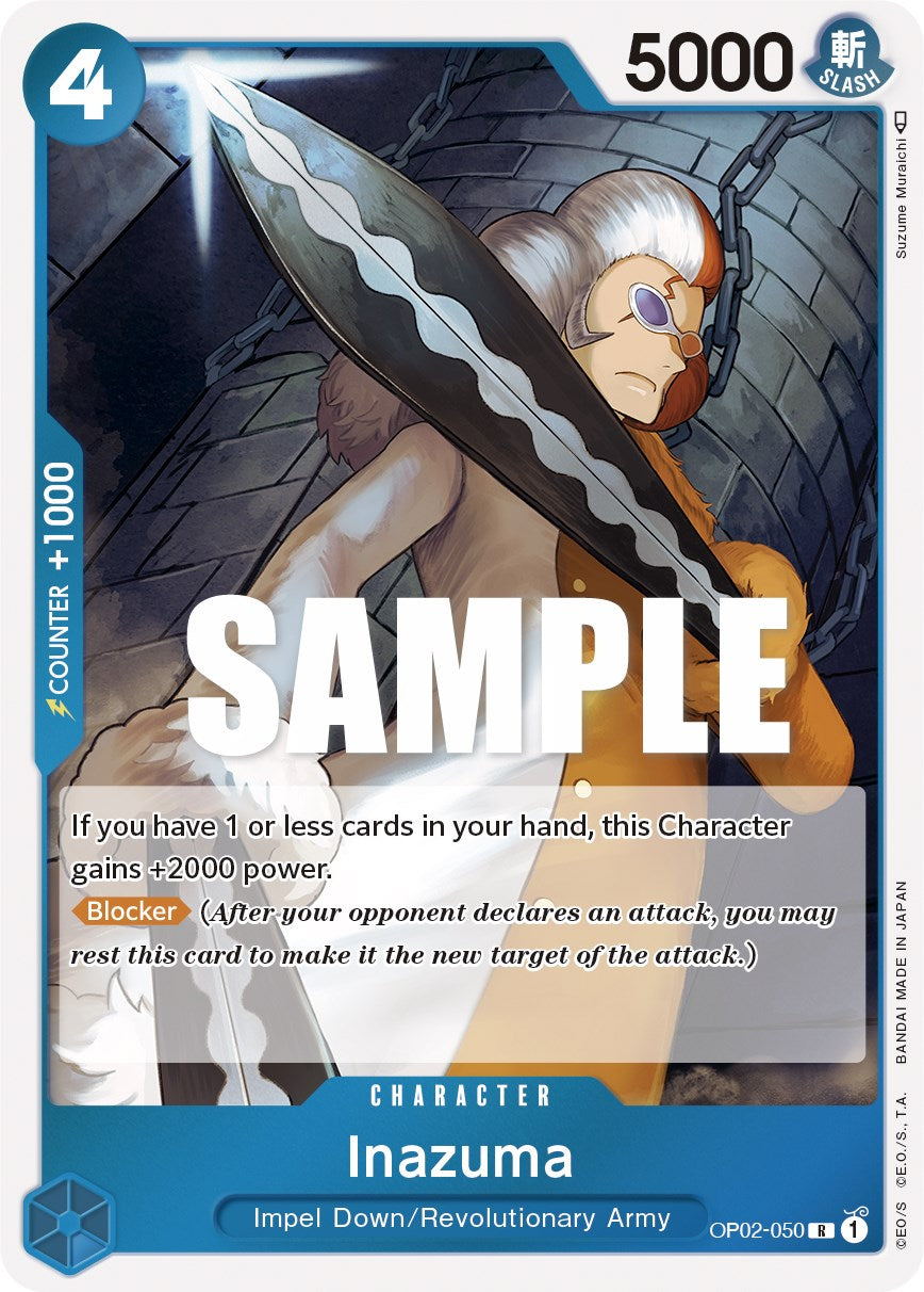 Inazuma (OP02-050) - [Paramount War] Foil - Trinity Hobby
