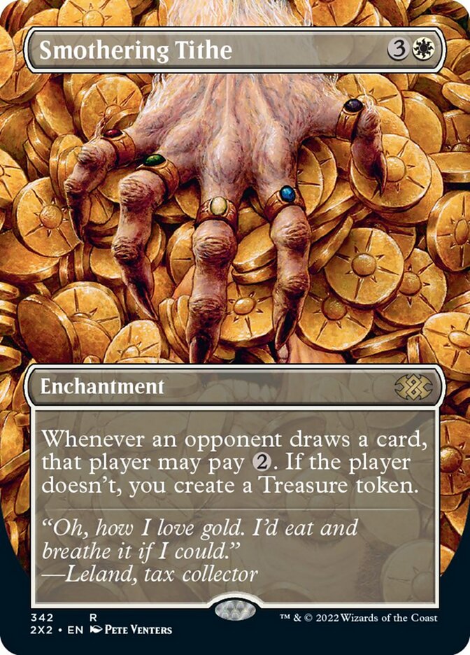 Smothering Tithe (Borderless Alternate Art) [Double Masters 2022] - Trinity Hobby
